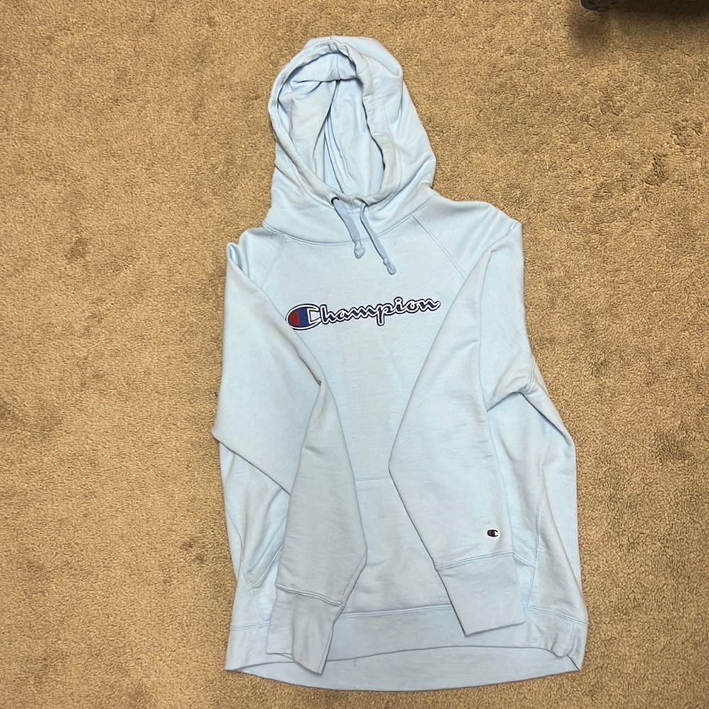 Unisex - Large Light/Baby Blue Champion Hoodie